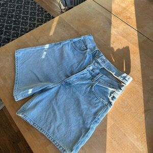 AGOLDE Broken Waistband Shorts